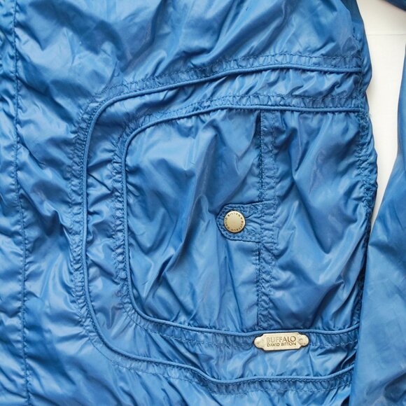Buffalo David Bitton bomber jacket men's size M blue lot of pockets - Picture 10 of 15